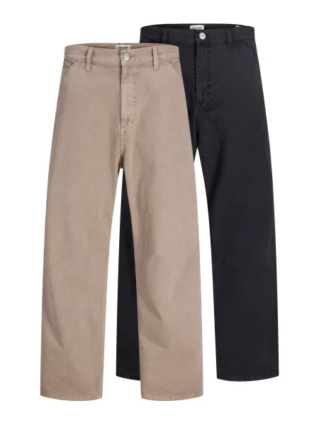JACK & JONES Pantaloni JPSTALEX RAYE WORKER maro negru