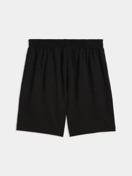 Повсякденні шорти PUMA Ess Elevated Material Shorts комбінований верх чорний
