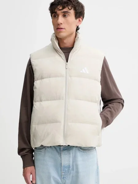 Adidas vestă de puf Essentials Climawarm de iarnă bej
