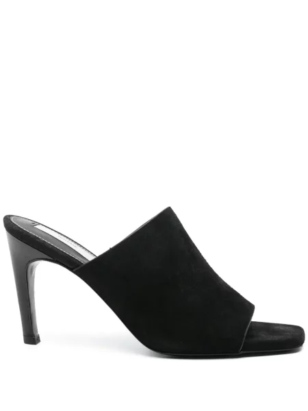 Papuci tip mules Toteme din velur negru