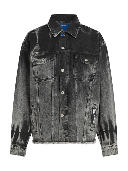 KARL LAGERFELD JEANS Geacă de primăvară-toamnă denim negru