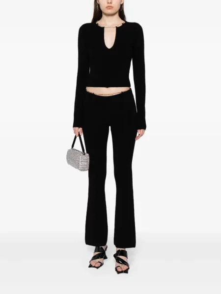 Briaunotas kelnės Alexander Wang įsiliepsnojo juoda