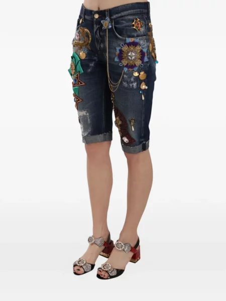 Šortai Dolce & Gabbana su nubrozdinimais mėlyna