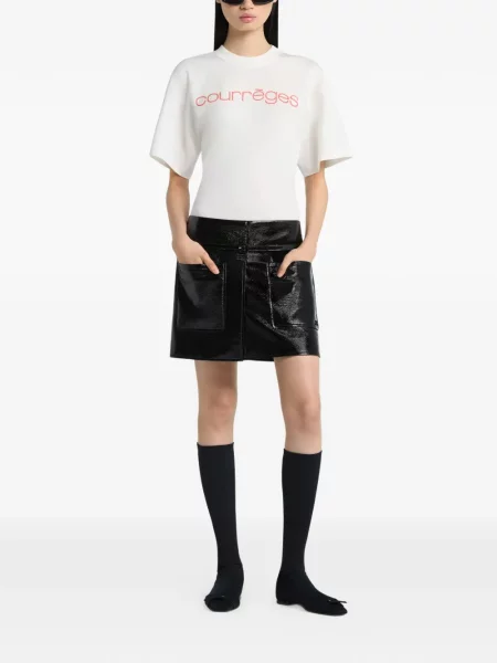 Tricou Courreges alb