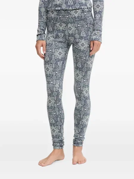 Lenjerie de corp termoactivă Smartwool cu imprimeu geometric albastru