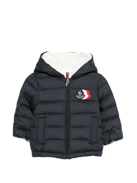 Kurtka puchowa dziecięca Moncler Enfant niebieska