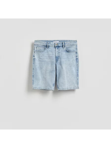 Reserved Džínové šortky slim fit modrá