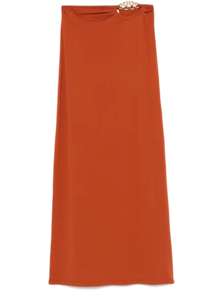 Fusta maxi Giuseppe Di Morabito portocaliu