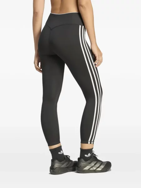 Pantaloni Adidas cu imagine cu model leopard alergare violet