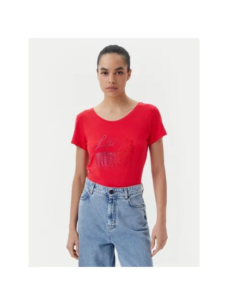Liu Jo Beachwear T-Shirt Regular Fit κόκκινο