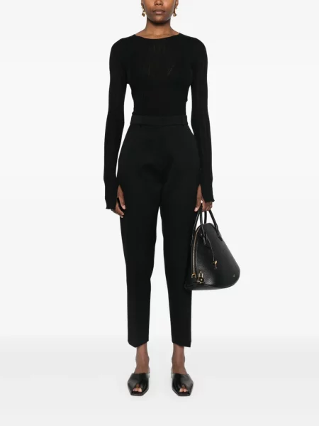 Kūginis kelnės Lanvin juoda