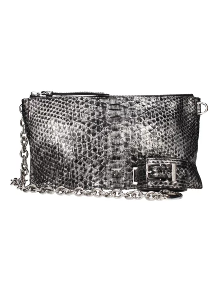 Torebka skórzana Tom Ford skórzana szara