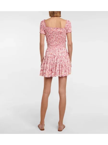 Rochie Poupette St Barth cu imagine roz
