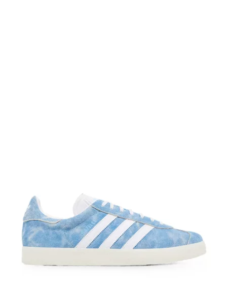 Tricou Adidas alergare din material terry cu imprimeu geometric alb