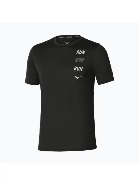 Tricou de alergare pentru bărbați Mizuno Core Run Short Sleeve Tee black negru