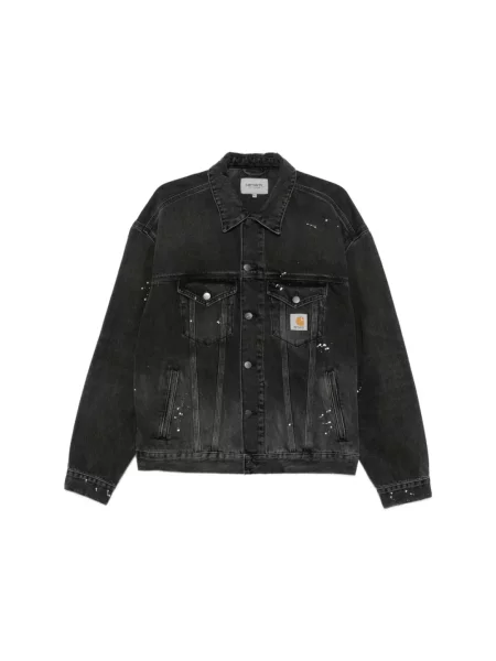 Kurtka jeansowa Carhartt Wip czarna