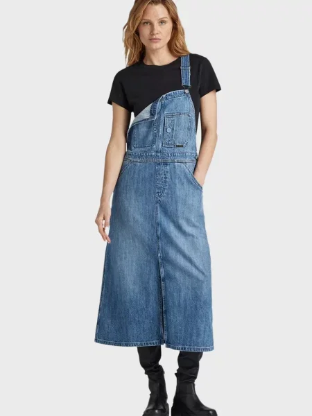 Сукня міді G-star Raw синя