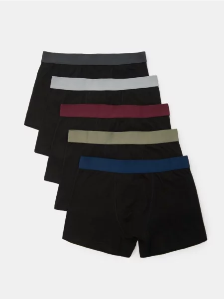 Sinsay Bokserki classic 5 pack czarny