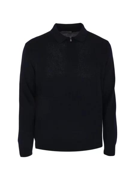 Tricou polo Corneliani tricotate albastru