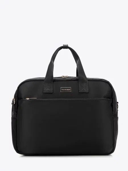 Torba na laptopa z nylonu czarna