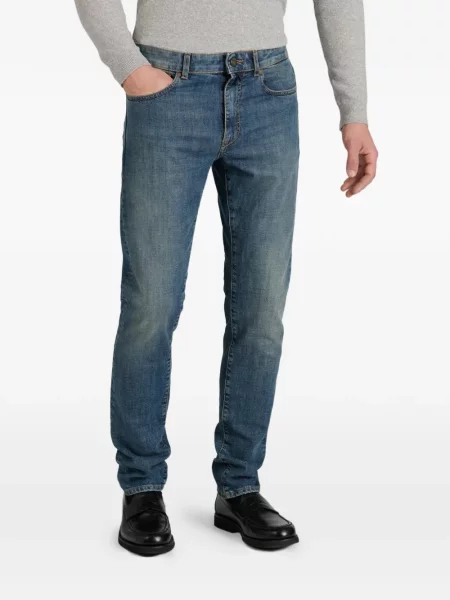 Blugi Slowear cu 5 buzunare albastru