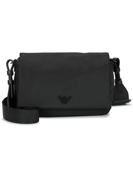Torba crossbody Emporio Armani črna