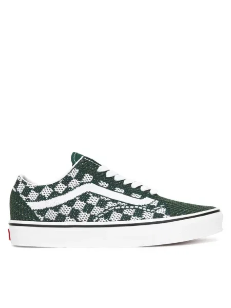 VANS Nizke superge Old Skool temno zelena / bela črna
