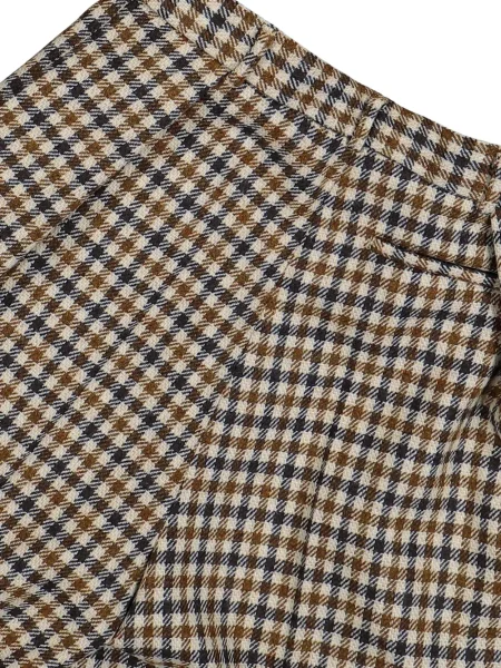 Pantaloni Walter Van Beirendonck în carouri maro