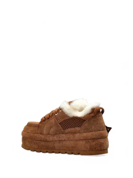 Sneakerși Naked Wolfe cu platformă maro