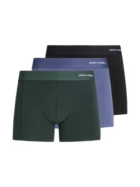 JACK & JONES Boxeri JACComo albastru / verde închis negru