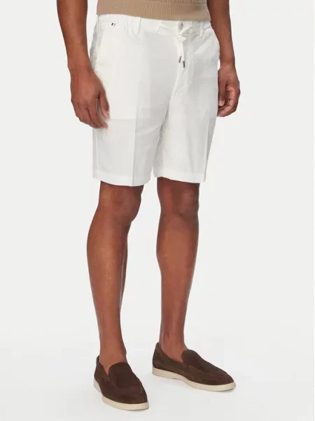 Pantaloni scurți Boss de in alb