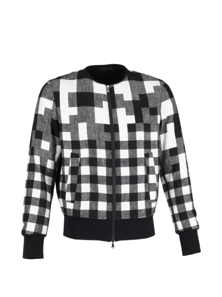 Карирано яке тип бомбър Neil Barrett черно