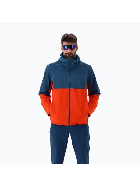 Jachetă de ploaie pentru bărbați CMP Fix Hood tango