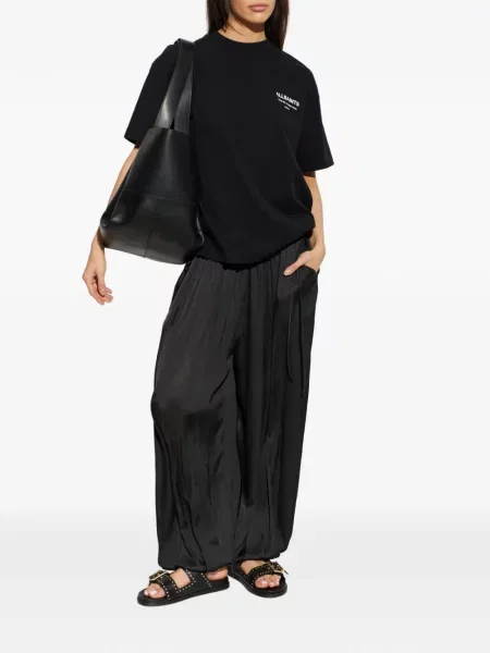 Pantaloni Allsaints cu cordon negru