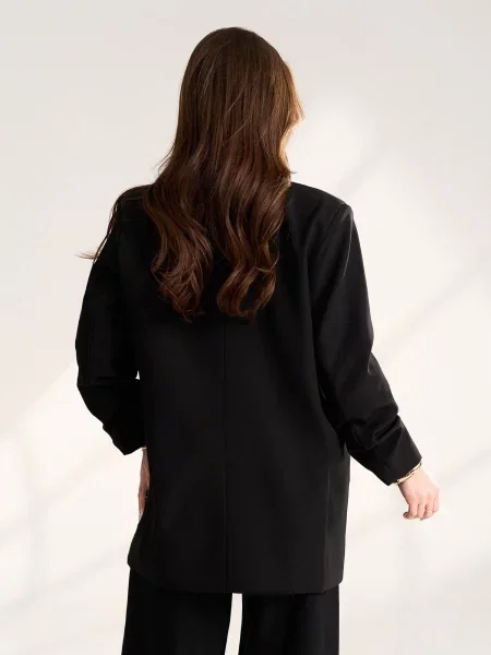 Жакет ISSA Plus комбінований верх чорний