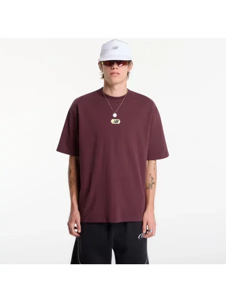 Tricou New Balance Street Classics Multi Blur T-Shirt Cherry Leather XL