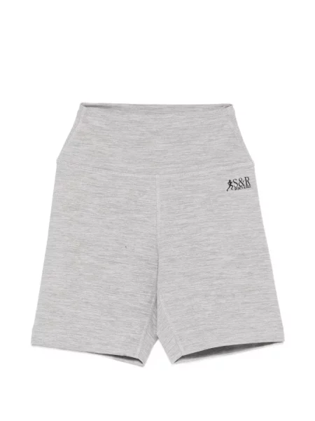 Ciclism pantaloni scurți pentru ciclism Sporty & Rich cu imagine gri
