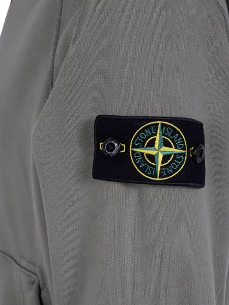Hanorac cu glugă Stone Island cu strasuri verde