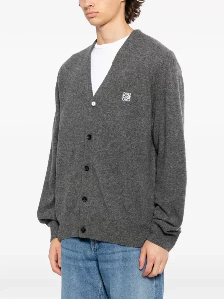 Cardigan Loewe cu broderie gri