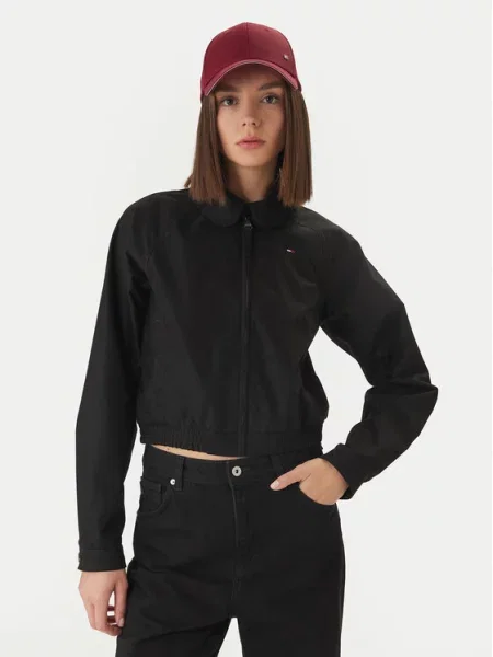 Tommy Jeans Kurtka przejściowa czarny