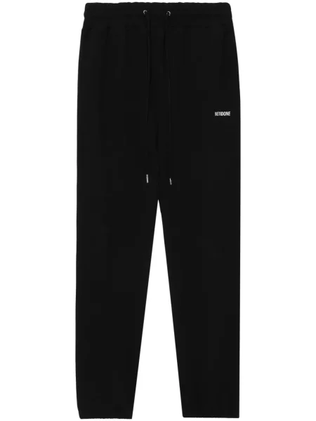 Pantaloni We11done cu imagine negru