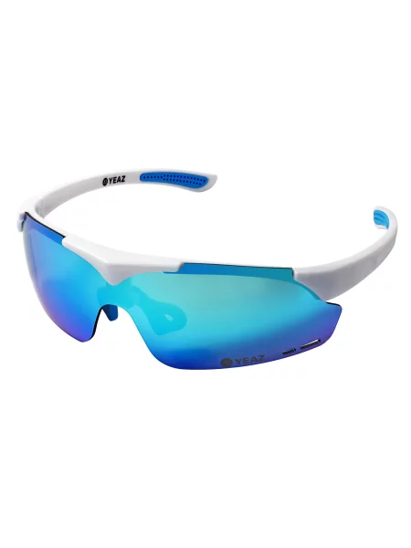YEAZ Ochelari de soare sport Sunup albastru aqua / albastru închis alb