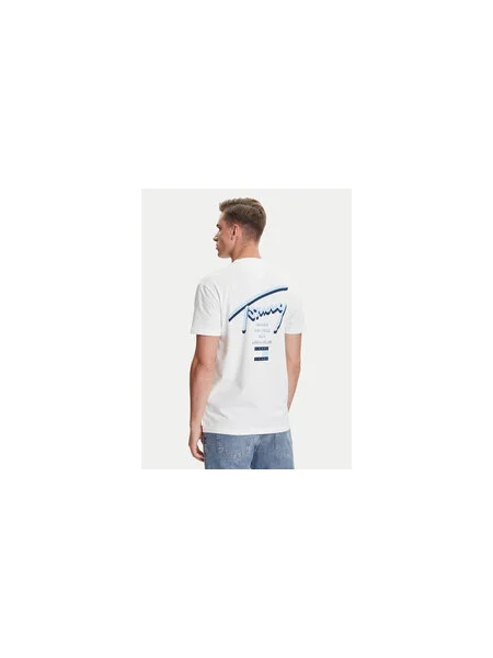 Tommy Jeans Póló Signature City Regular Fit fehér