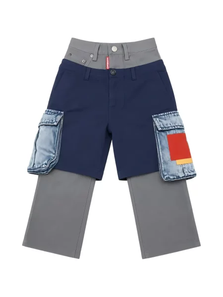 Παντελόνι cargo Dsquared2 γκρι