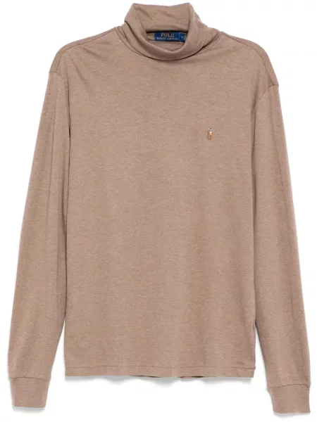 Golfas marškinėliai Polo Ralph Lauren ruda