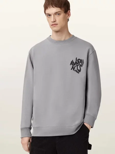 AllSaints mikina ORLANDO šedá