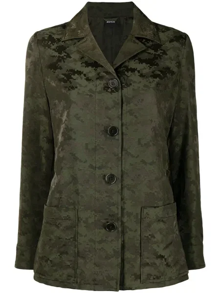 Geacă Aspesi cu imagine cu model camuflaj verde