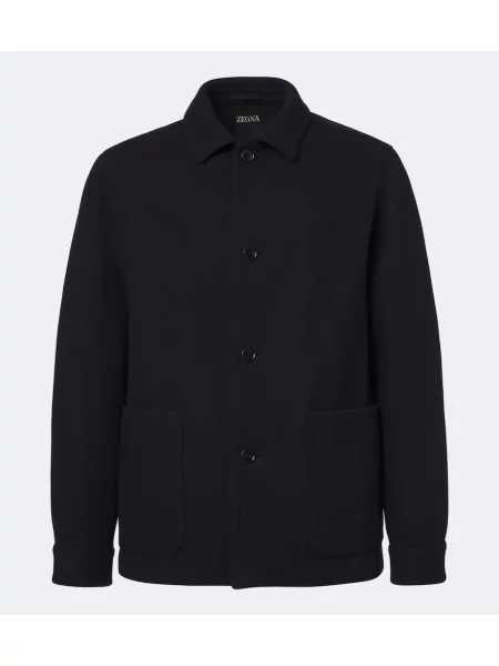 Geacă Zegna de lână albastru