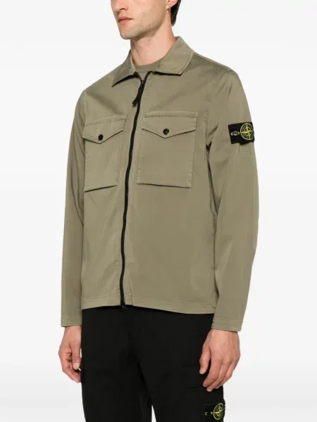 Cămașă Stone Island cu strasuri verde