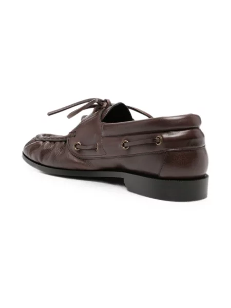 Półbuty Saint Laurent skórzane brązowe